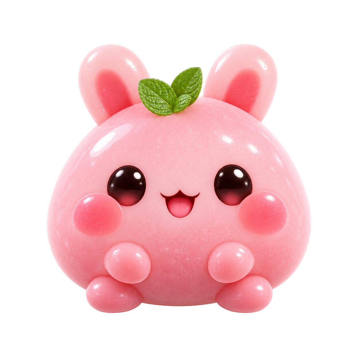 Mochi the pink bunny